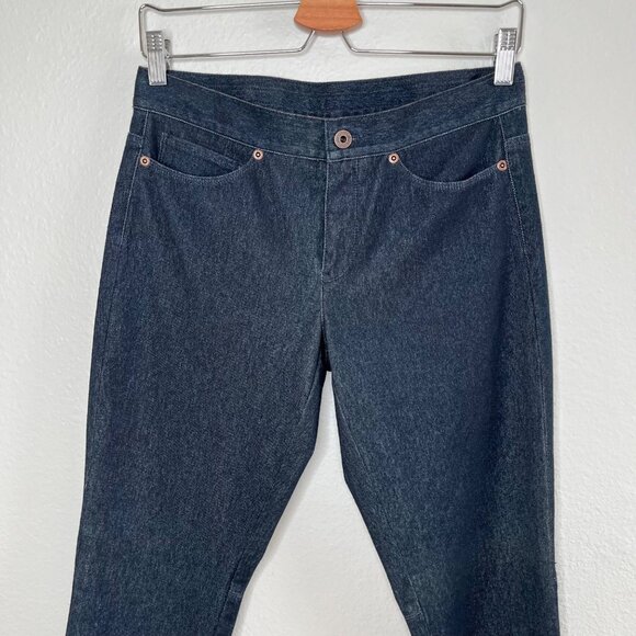 J.Jill Womens size 4 Dark Wash Stretch Denim Mid Rise Skinny Jeans - Picture 4 of 12